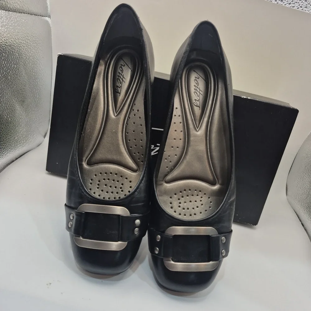 Trotters leather black